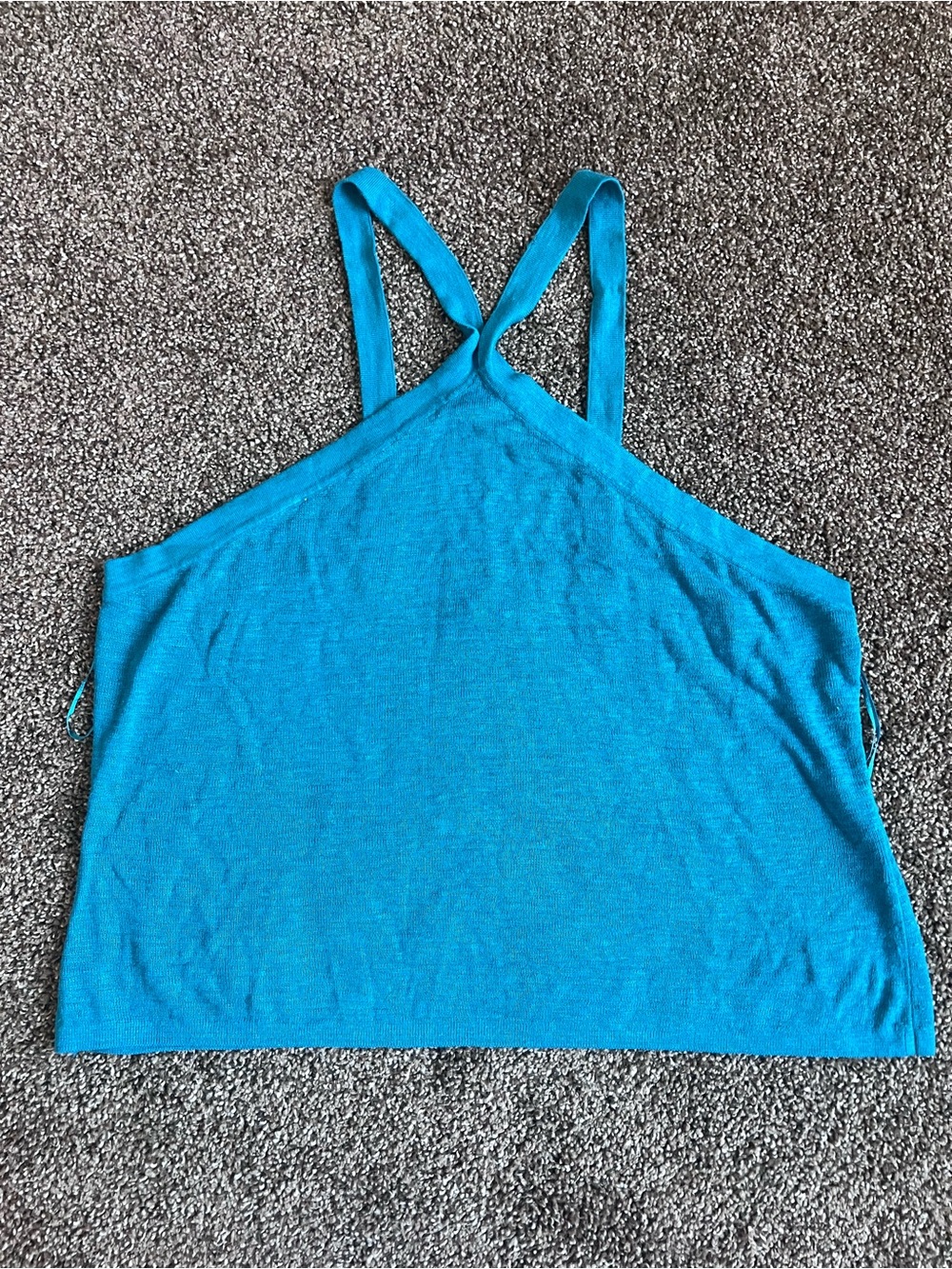 Banana Republic Teal Cross-Back Camisole Top